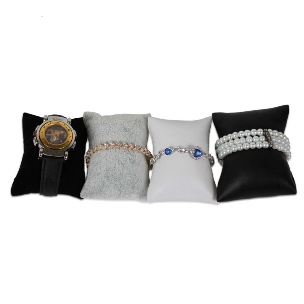 Pearl Wristwatch Holder Velvet Jewelry Counter Organizer Bangle Watch Display Pillows