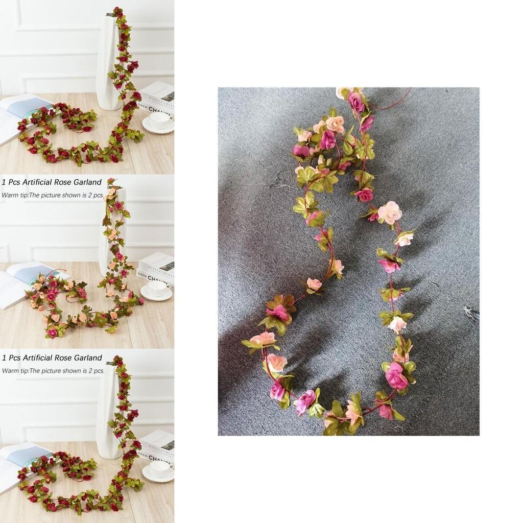 Elegant Autumn Small Peony Ivy Leaf Vine Fake Plant Garland For Home Dcor