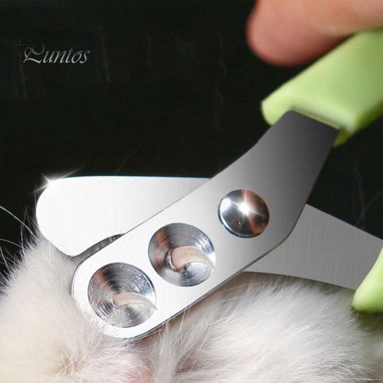 Cat Nail Clippers Circular Hole Ergonomic Double-Hole Positioning Blades Grooming Supplies Pet Trimmer Clippers for Cats Dogs