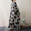 Long Sleeve Plus Size Cotton Vintage New In Dresses for Women Casual Loose Maxi Spring Autumn Dress