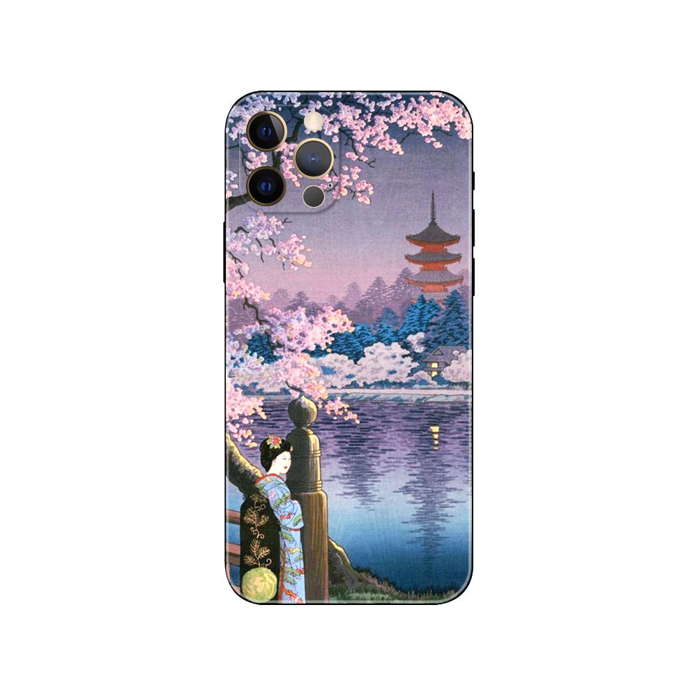 Tokyo Japanese Art Phone Case for Iphone 5 5s 2020se 6 6s 7 8 Plus X 10 XR XS 11 12 13 Mini Pro MAX Black Tpu Back Cover