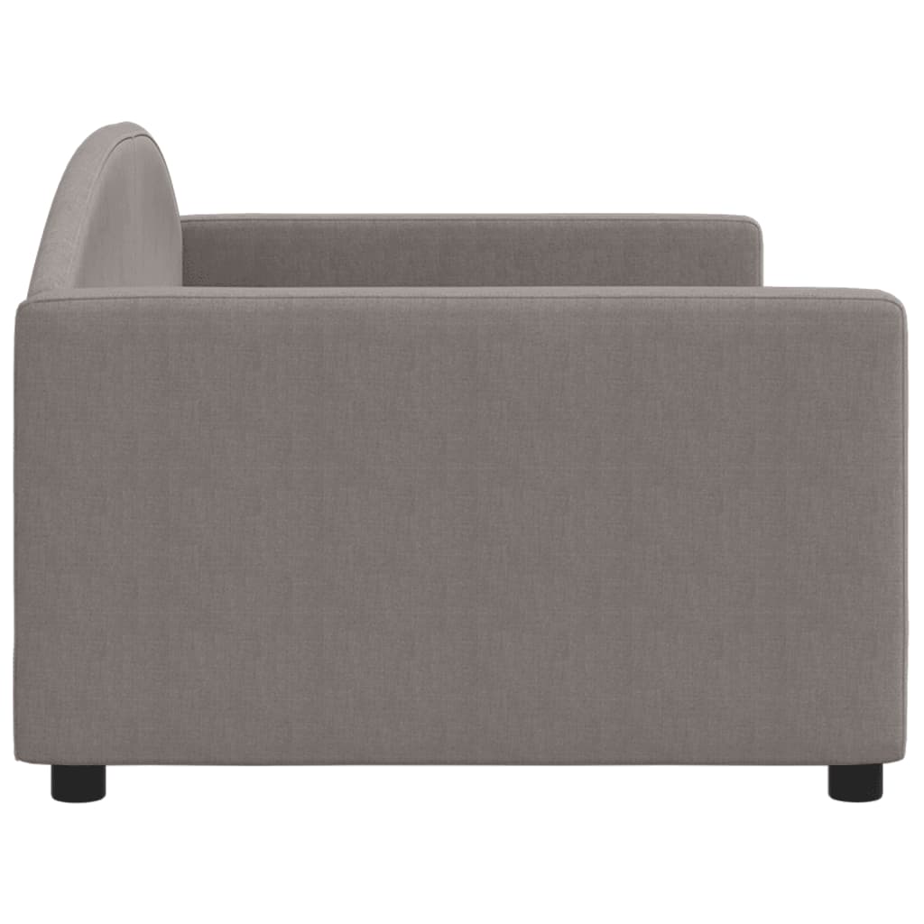 Vidaxl Sofa with Sleeping Function, Taupe Color, 90X200 Cm, Upholstered In Fabric