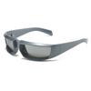 Personalized Millennium Square Sports Glasses YK Technology Sense Silver Sunglasses Quality