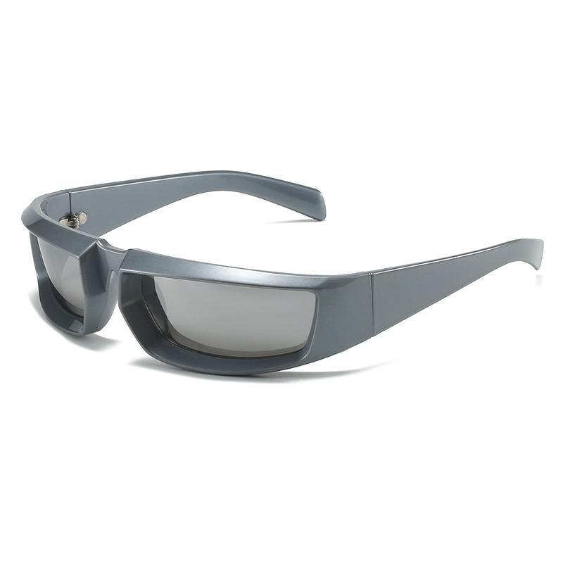 Personalized Millennium Square Sports Glasses YK Technology Sense Silver Sunglasses Quality