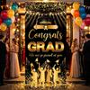 Polyester Graduation Flag 72.8X35.4Inch Graduation Backdrop Hanging Ornament For Festival Decoration Social Gathering