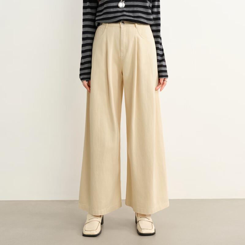 

Elva Island Women s Wide-Leg Straight Casual Trousers L