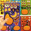 24pcs Creative Halloween Pumpkins Stickers For Tablets Phone Laptop Decoration Reusable PVC Safe For Kids DIY Project