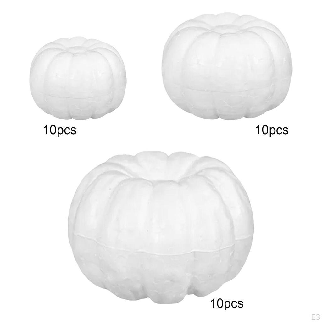 10 Foam Pumpkins for Halloween Crafts And Decorations