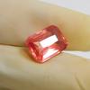 Natural Padparadscha Sapphire Emerald Cut 8.85 Ct Fabulous Certified Gemstone