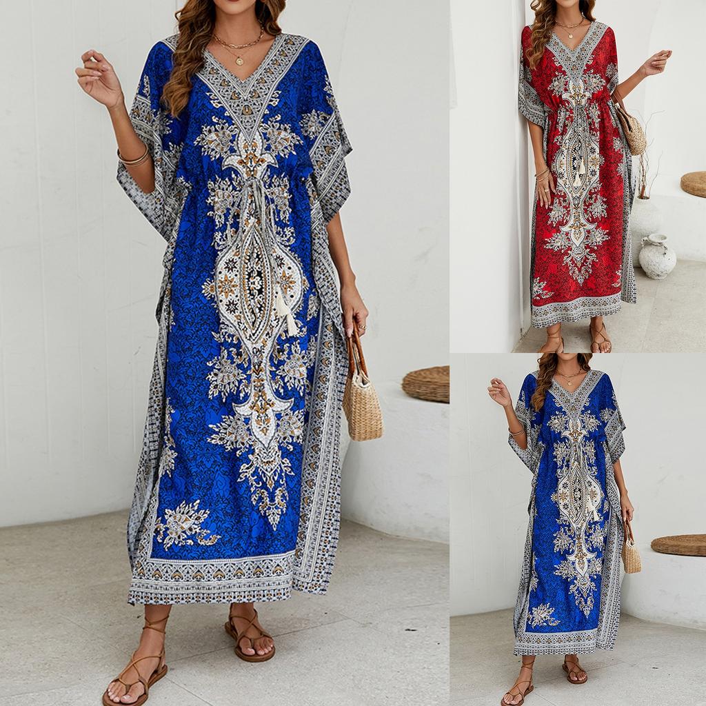 Women's Bikini Sun Kimono Robe Elegant Festival Evening Dress Loose Beach Dress