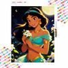 Disney Jasmine Princess Flower Diamond Painting Art Kit Handmade DIY5D Home Decor Gift