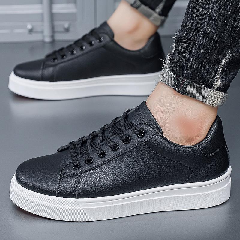 Spring 2026 Men's Casual White Board Shoes: Korean Style, Trendy, Versatile, Youthful Sports Fashion.