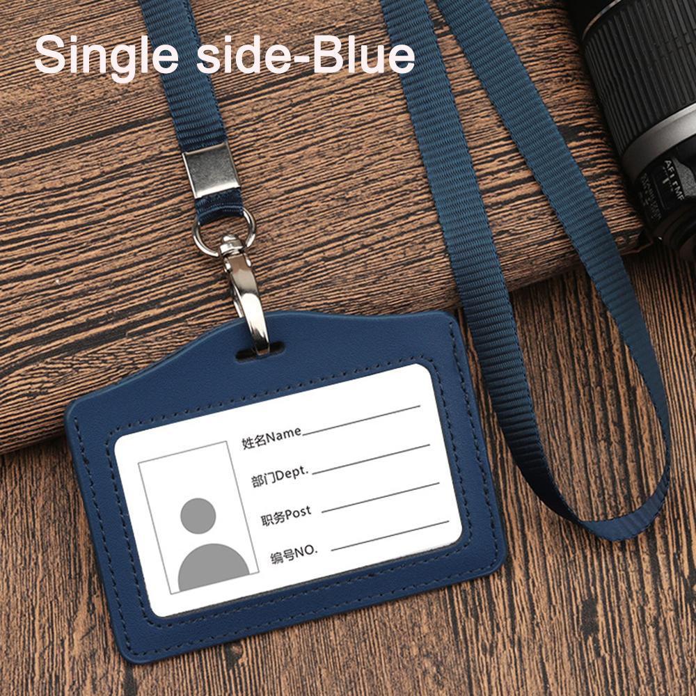 Card Holder Office Business Credit Card Holder With Neck Lanyard Badge Card Case Name ID Card Cover