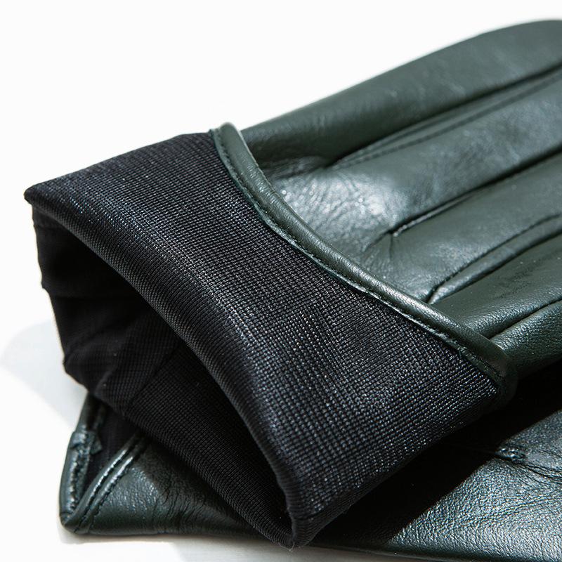 Sheepskin Gloves Touch Screen Patterned Women's Genuine Leather Gloves Short Leather Gloves  Fashion Gloves