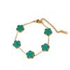 Hot-selling five-leaf flower five-flower double-sided petal bracelet fashion versatile trend jewelry women