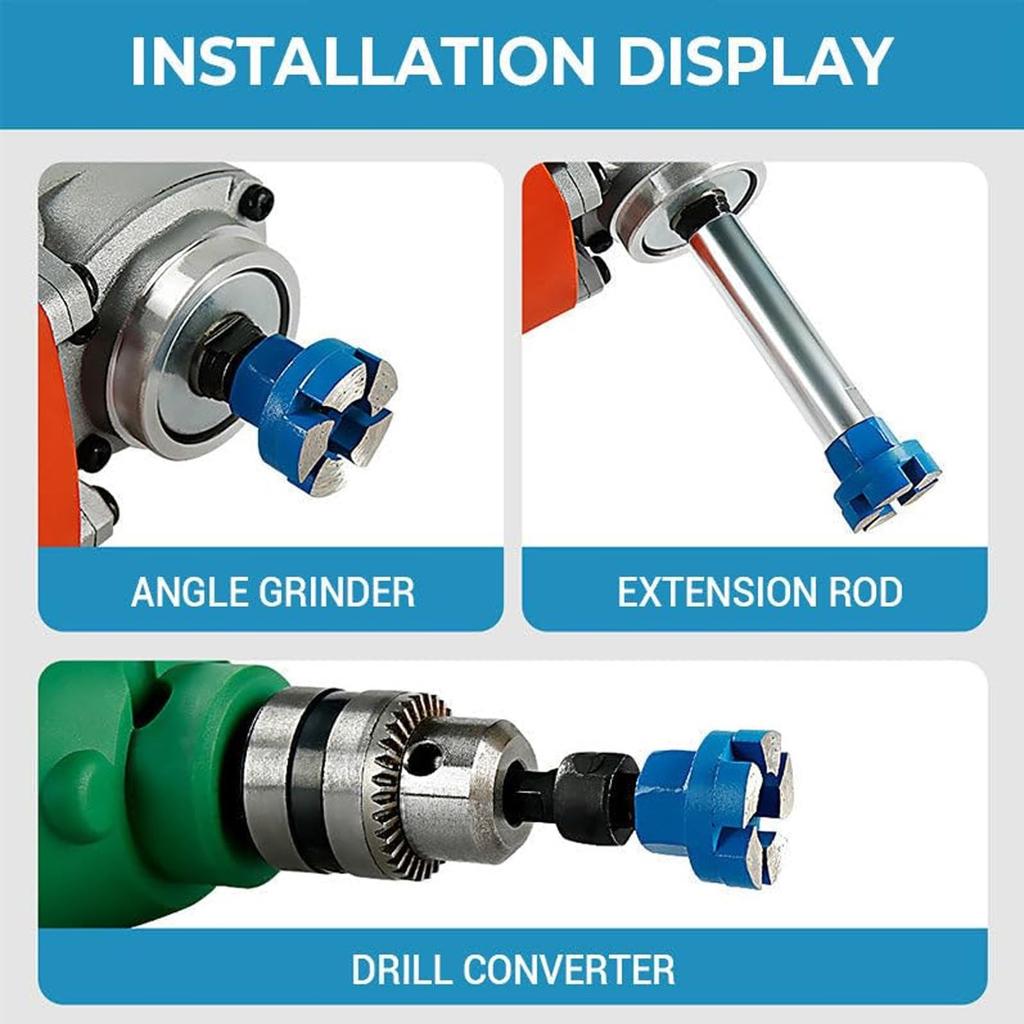 1 Inch Surface Grinding Head - Diamond Surface Grinding Head For Angle Grinder Tools For Bottom Cleaning, Leveling, Deburring, And Polishing