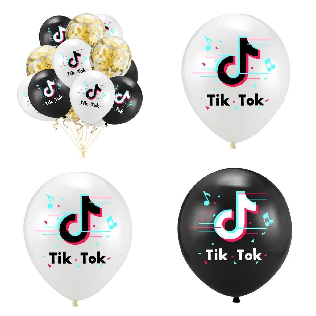 Eye-catching Tiktok Theme Latex Balloon For Vibrant Birthday Party Decor Supplies
