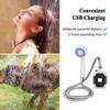 Waterproof Outdoor Shower Head Kit USB Rechargeable Outdoor Bathing Equipment  Pet Cleaning