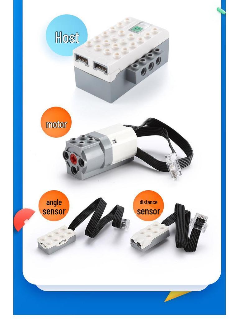 Wedo 2.0: Distance Sensor, Angle Sensor, Motor, and Accessories for Robotics Programming In Science and Education