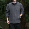 Fuzzy Sherpa Jacket for Men Casual Full Zip Stand Collar Fall Winter Warm Outwear Polar Fleece Jackets Men's Outdoor Hiking Soft Coat With Pockets