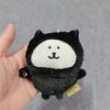 Self Deprecating Bear Plush Toy With Black Cat Costume For Gifts And Decor