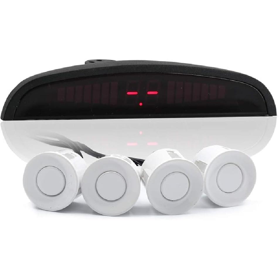 4 Parking Car Parking Sensor Kit LED Display View Reverse Backup Radar System Backup Sensor Reversing Sensors Universal Auto Radar Detector Sensors