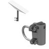 30-50mm Universal Clamping Mount Bracket Stainless Steel Pole Stand Holder for Starlink Dish V2 Antenna for RVs Yachts Railings etc.