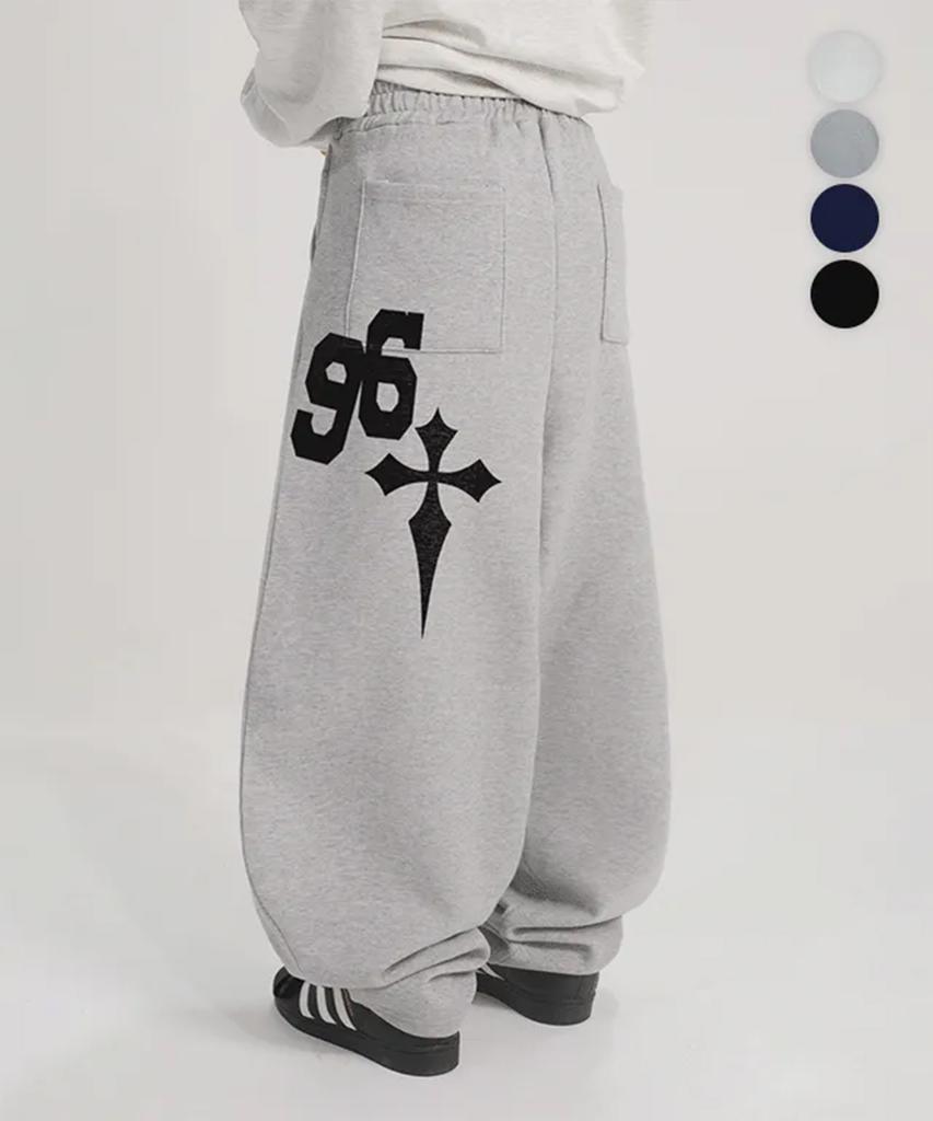 FUZZY SCAN Cross 96 Balloon Wide Pants 4 Colors