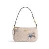 Bolso de hombro [Bolso personalizado] Nolita 19 clásico cremallera presbicia moderno y versátil cuero artificial pintado a mano tamaño pequeño mariposa azul