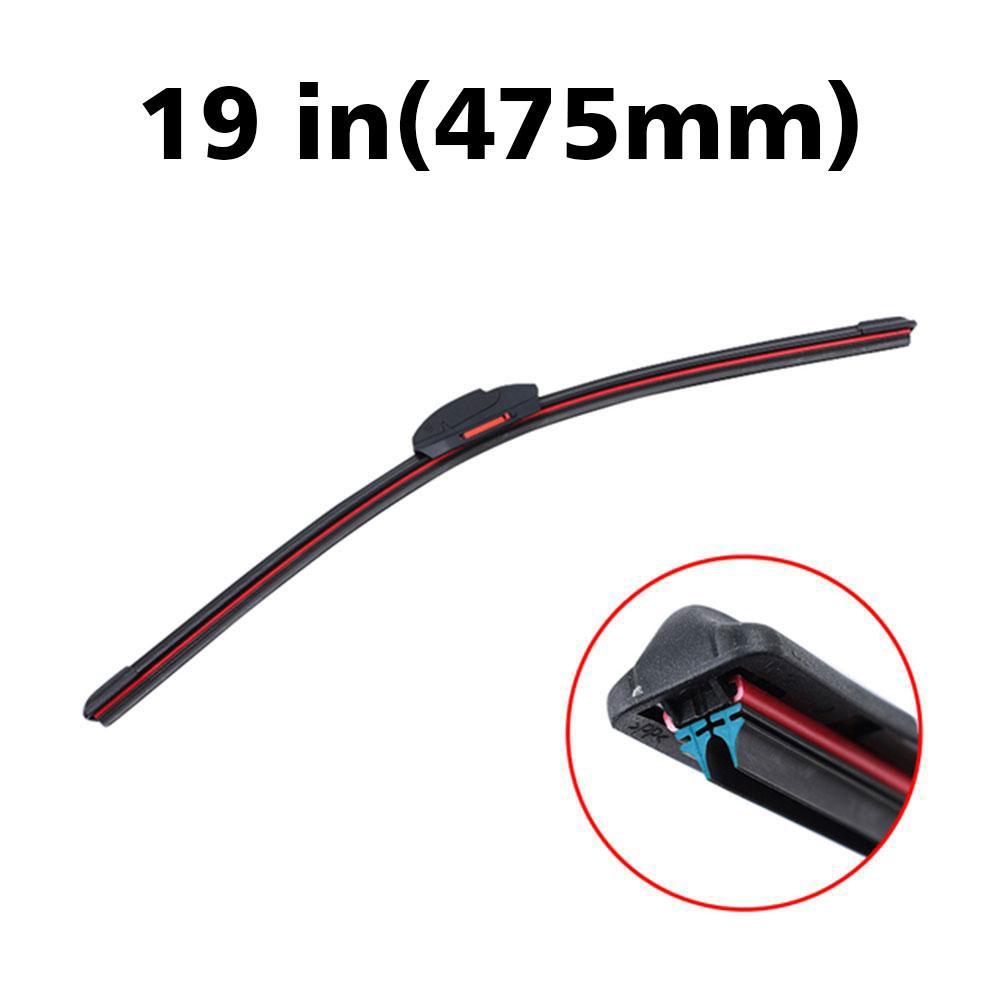 9 Sizes Universal Car Wiper Mute Car Front Windshield Wiper Soft Double Rubber Strip Windshield Windscreen Wipers Accessory