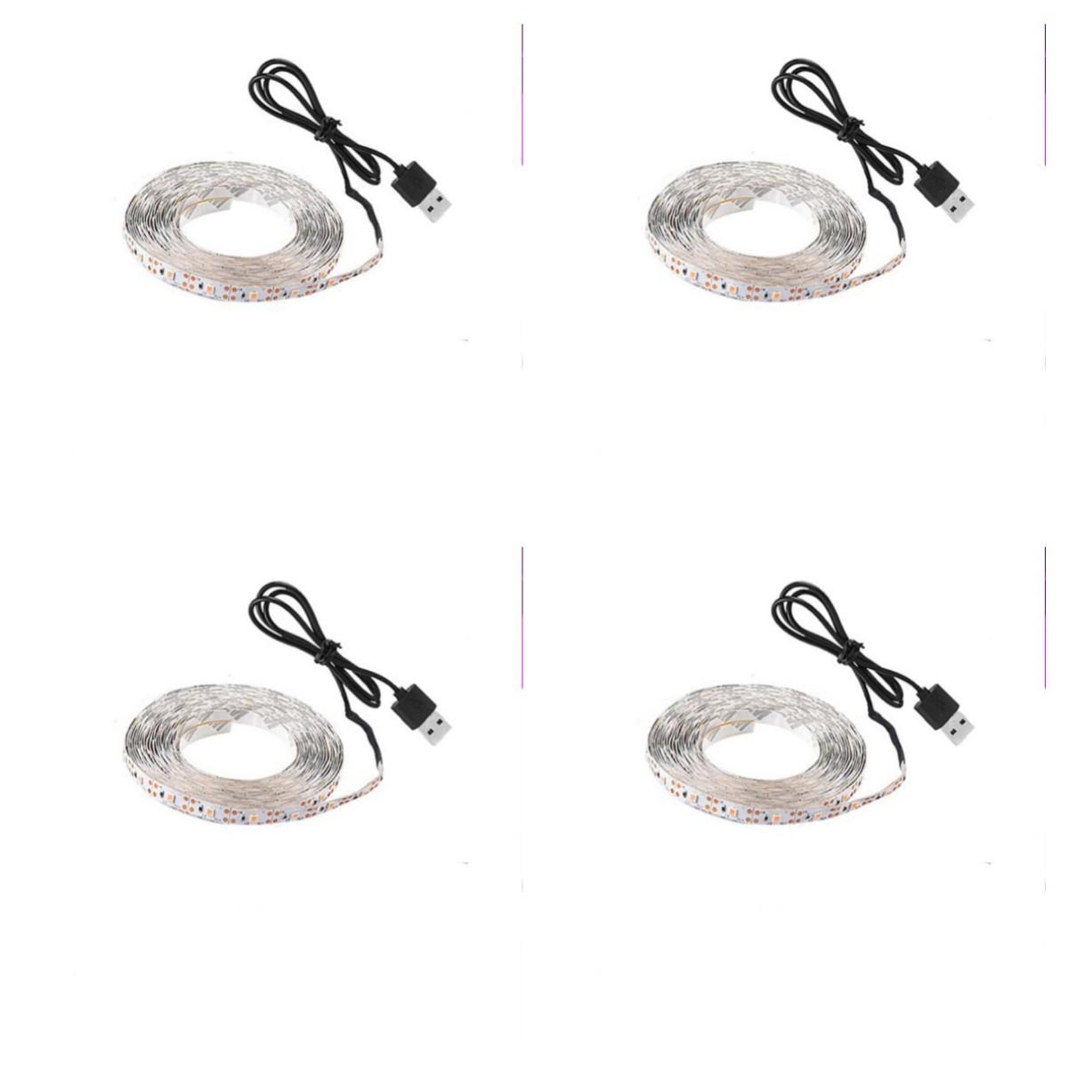 

Светодиодная лента для выращивания растений, 5 В, USB светодиод, 5 м, полный спектр, водонепроницаемый светодиодный чип для теплицы, палатка для выращивания рассады цветов, гидропоника 1M&Not Waterproof&4Red 1Blue