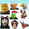 Grappige Dieren Hoofddeksels Voor Halloween Cosplay Latex Materiaal Diverse Ontwerpen Perfect Om Je Te Verkleden Grappige Requisieten Personages)