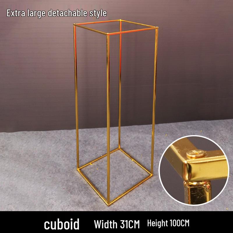 Żelazny Kwiatowy Stojak Kolumnowy do Dekoracji Uliczki Weselnej