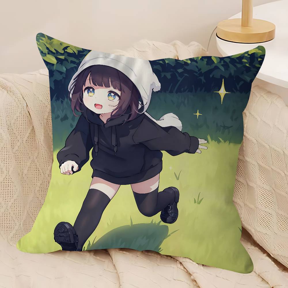 M-Menhera-chan Pillow Case Removable Washable Cushion Cover – All-Season Soft Linen
