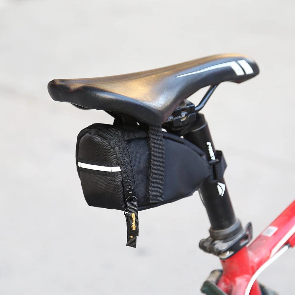 1-2Pcs 1L Bicycle Saddle Bag Waterproof Saddle Bag MTB Seatpost Rear Storage Pouch Cycling Seat Rear Equipments