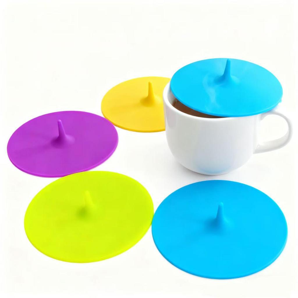 Colorful Silicone Water Drop Cup Lids - Dustproof, Multi-functional, and Available in Various Colors