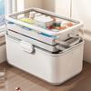 Husholdningsmedisinboks Medisiner med stor kapasitet Flerlags sorteringsoppbevaringsboks Bærbar oppbevaringsboks for dagligvarer