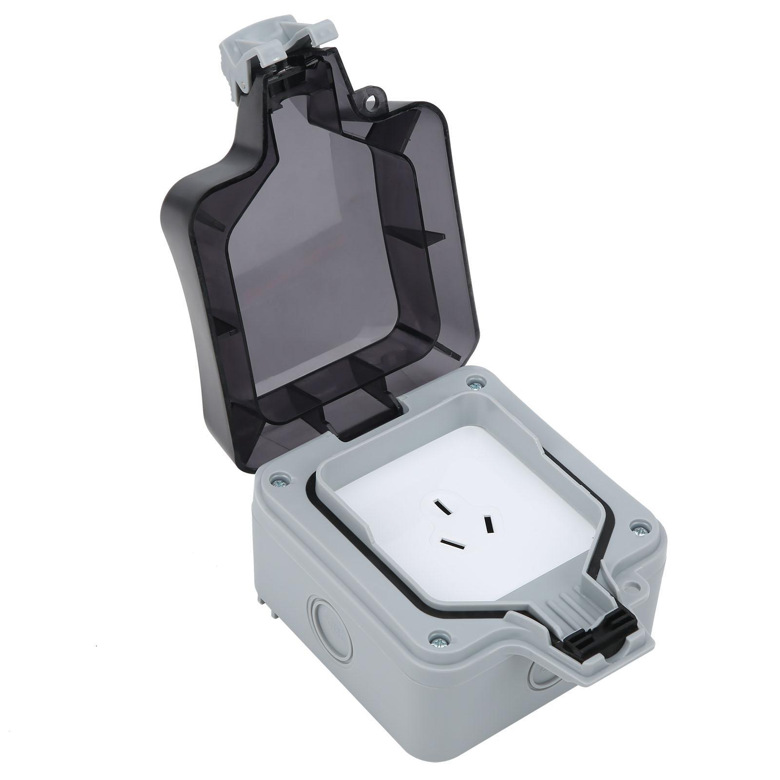 

Розетка з 3 отворами Водонепроникна вулична настінна розетка для стоянки на будівельному майданчику 220 В