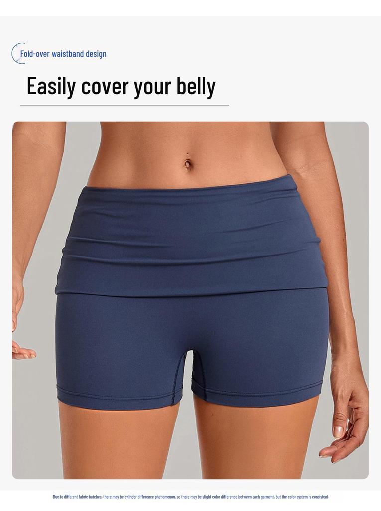 Women's Halter Backless Pleated Yoga Set - Tight Fit, Hip-Revealing Sportswear