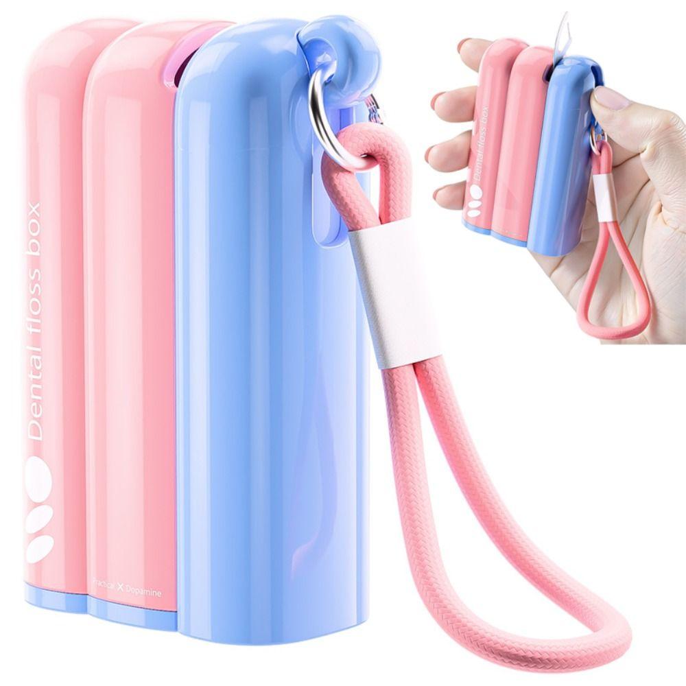 Press-on Automatic Pop Dental Floss Box Dustproof Floss Dispenser Floss Stick Organizer Restaurant