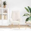 Cream Armchair 69 X 74 X 93 Cm Sherpa Fabric