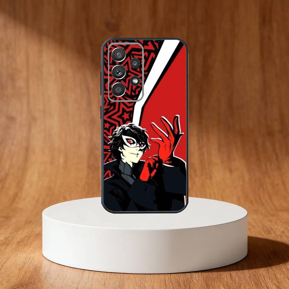 Game P-Persona 5 Phone Case For Samsung S25,S24,S21,S22,S23,S30,Ultra,S20,Plus,Fe,Note,10,9,5G Black Cover