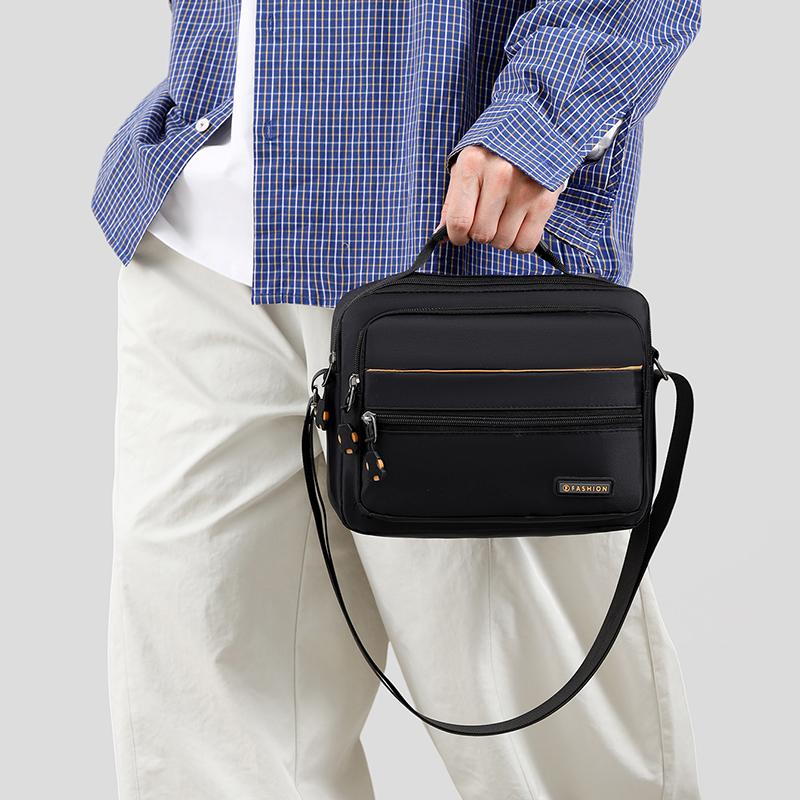 Mehrzweck-Oxford-Umhängetasche für Herren – Geräumige Crossbody-Schultertasche für Büro, Reisen und den täglichen Gebrauch