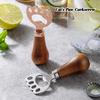 Portable Beer Bottle Opener Stainless Steel Acacia Wood Household Lanyard Beer Creative Cat Claw Vertical Cute Cap 1pcs