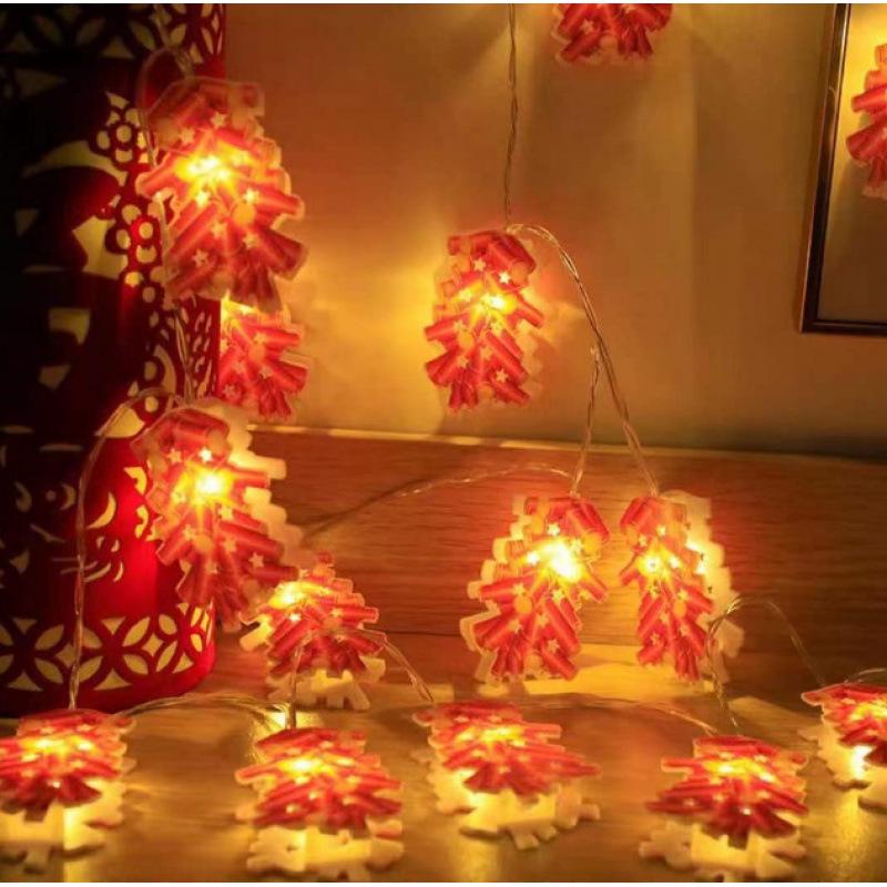 Fuwa Firecracker Solar LED String Lights for Spring and Lantern Festival Decor 1.5m, 10 lights (steady)
