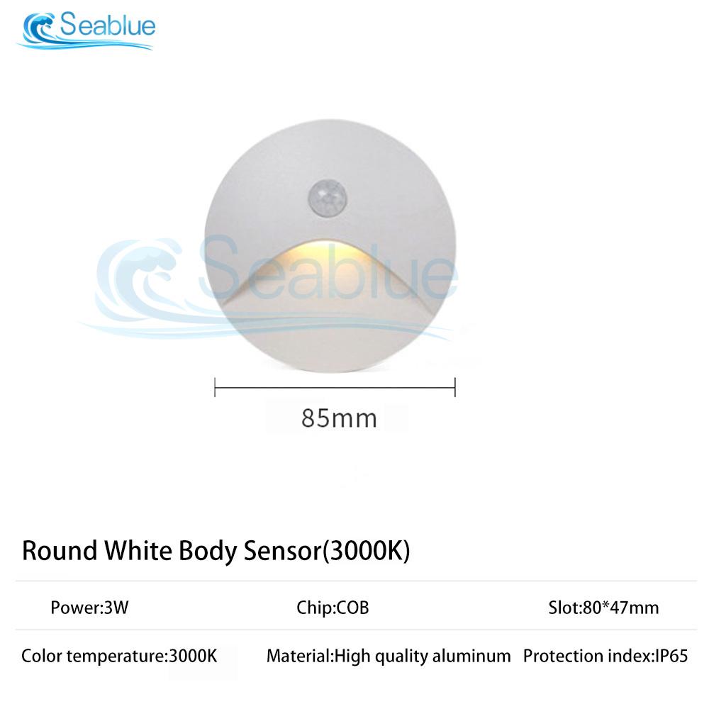 תאורת חוץ 120° מנורת קיר שקועה עמידה למים IP65 Led משובצת מדרגה ומדרגות מרפסת מרפסת מעבר חצר בחוץ אור לילה