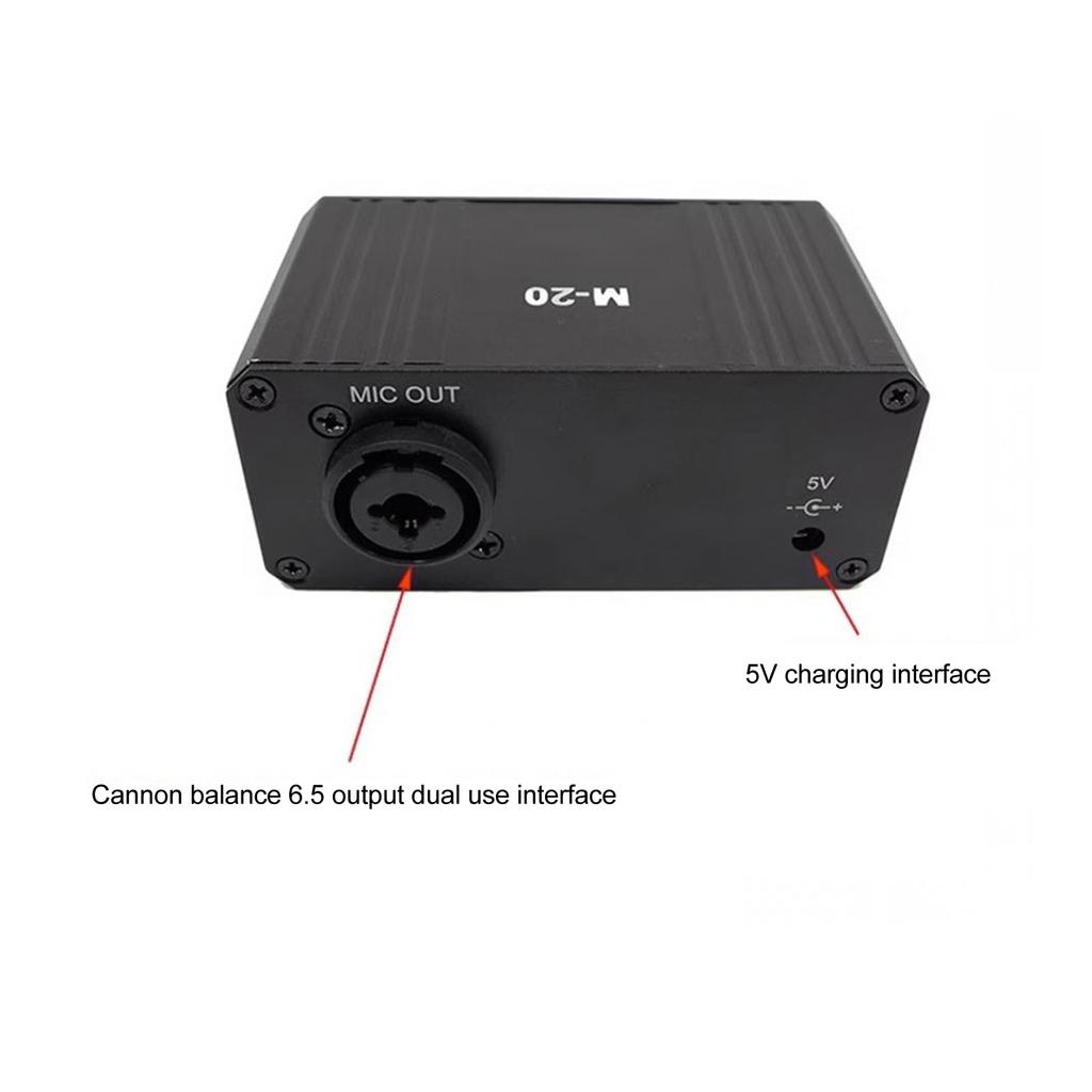 Microphone Preamp High Gain 48V Phantom Power XLR Output Mic Preamplifier for Dynamic and Condenser Microphones Booster