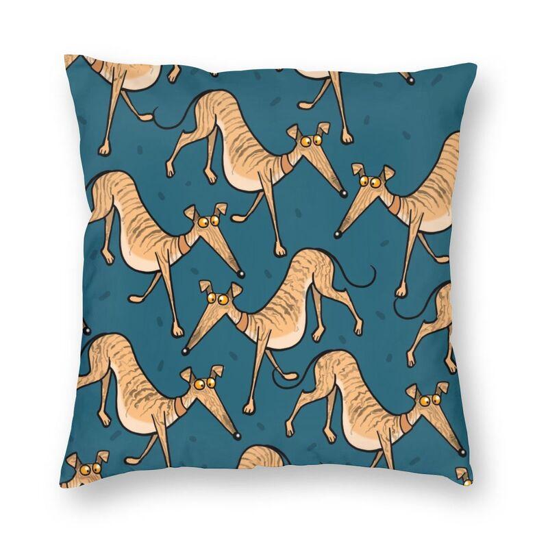 

Чехол на подушку с рисунком щенка, диван, домашний декор, квадратная наволочка с борзой, декор автомобиля, наволочка Moda 40x40cm