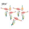Aggressive Chewing Toys for Cats Colorful Mouse Cat Toys, Jute Rope Chew Feather Mice Realistic Tail Toy Kitten Teeth Cleaning Indoor Exercise