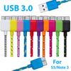 Nylon Braided Charging Cable For Smartphones With Fast Data Transfer For Travel And Daily Use